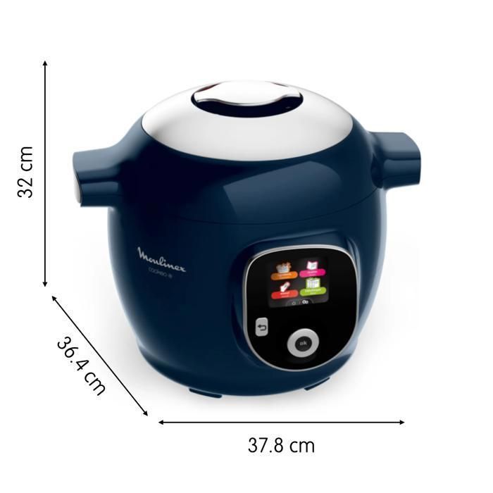 Moulinex Cookeo+ con Extra Crisp, multicocina, 6 modos de cocción, 4 modos de freidora de aire, YY5585FB