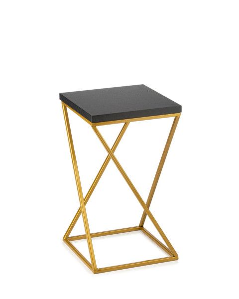 Kwietnik stojący 40 cm blat czarno złoty LOFT