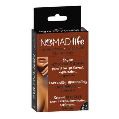 Nomad Life Illuminating Body Oil, tørr kroppsolje, glødende satengfinish, 12 ml