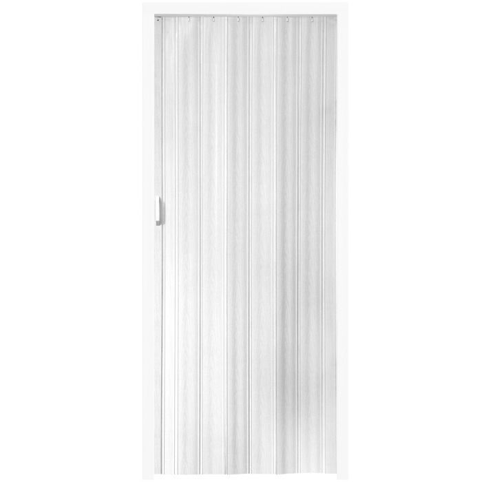 Puerta - TECTAKE - Puerta plegable de PVC de doble pared con tirador deslizante - Blanca