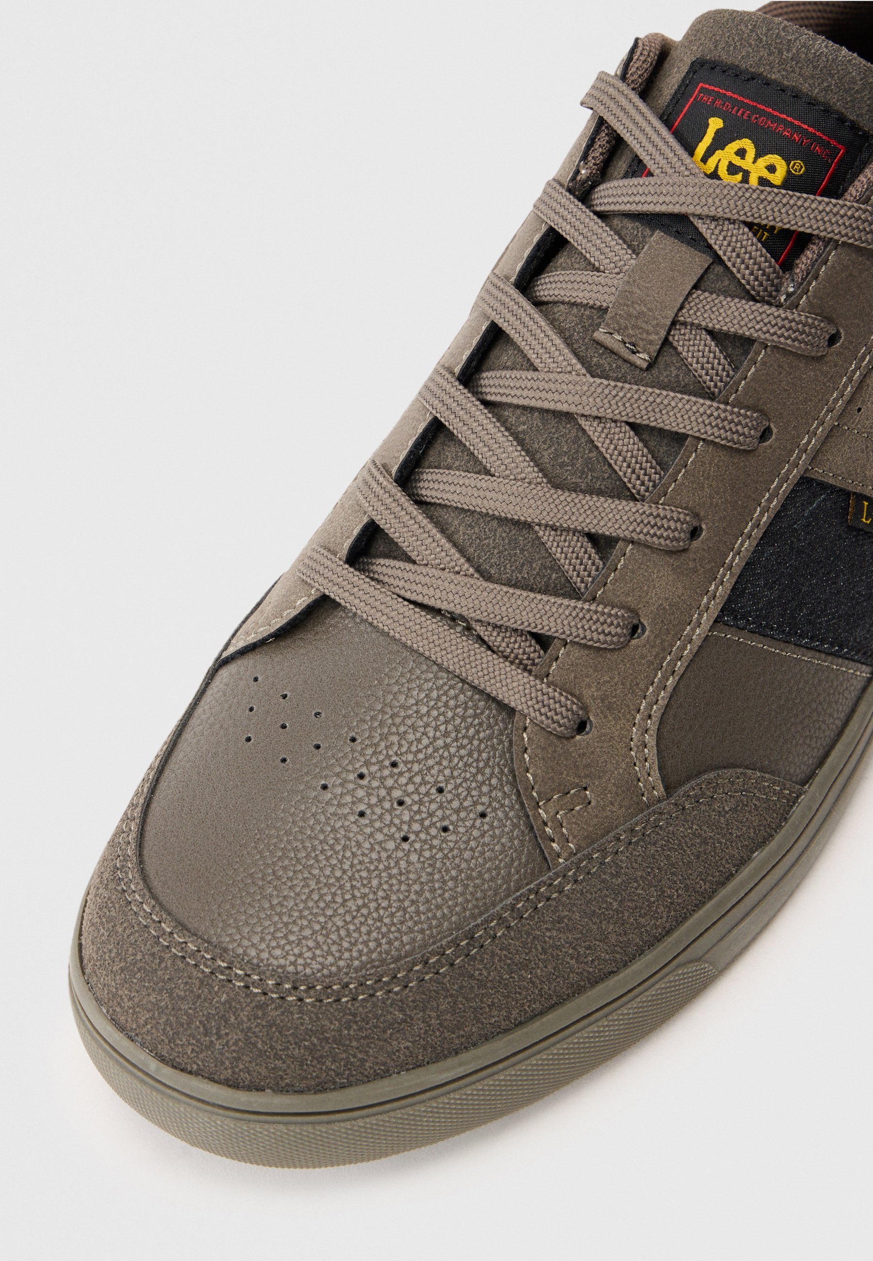 Baskets basses Lee DEAN pour hommes - couleur gris anthracite