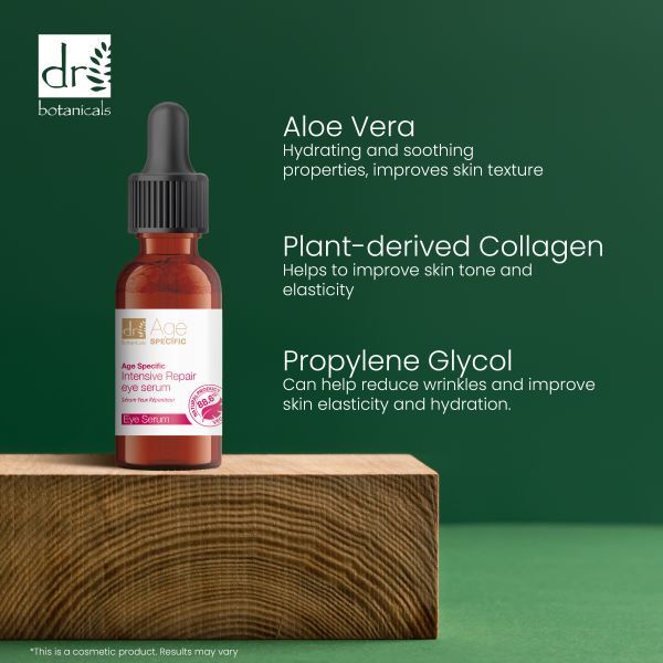 Ser de ochi reparator intensiv specific pentru vârstă Dr Botanicals 15 ml