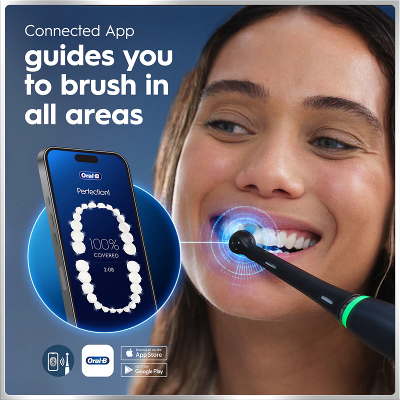 Escova de dentes elétrica Oral-B iO6 Connected Coach com estojo