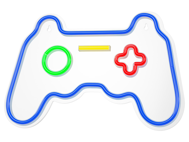 Kinkiet neonowy dziecięcy Game Pad LED mix kolorów