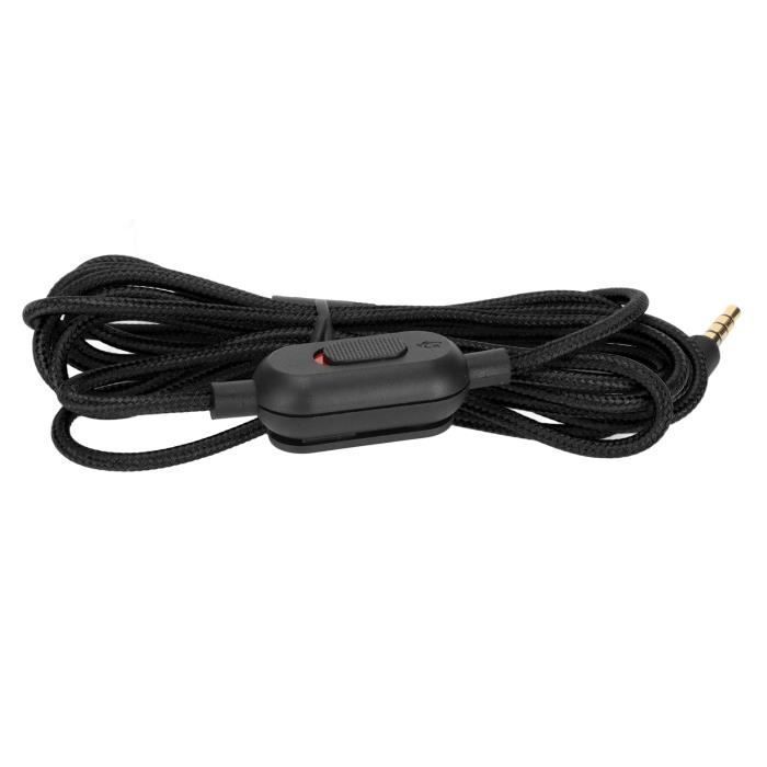Cable para auriculares gaming - TBEST - G Pro G Pro X G433 - Cobre oxigenado - Trenzado - Control de volumen