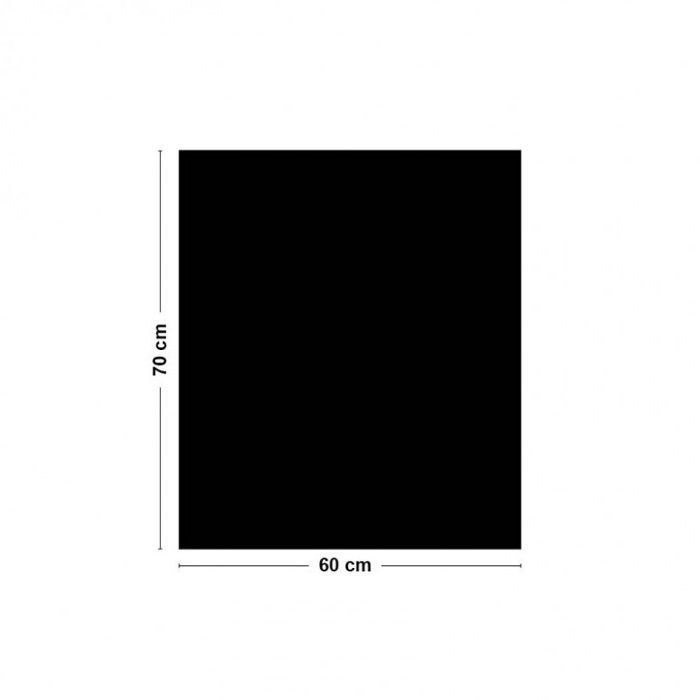 Fond de hotte en aluminium - essentiel noir - 70x60 cm - 99 Déco