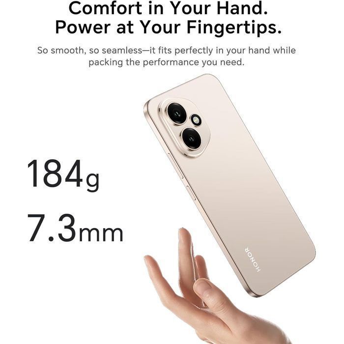Smartphone Honor 400 5G 8/512Go Double Nano SIM AI Caméra 200MP Ultra HD-Noir