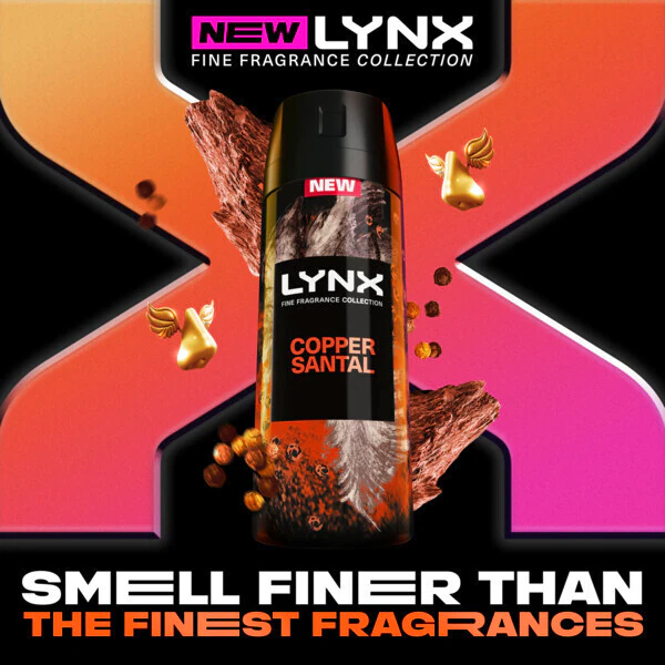 Lynx Fine Fragrance Premium tělový sprej Copper Santal 150ml