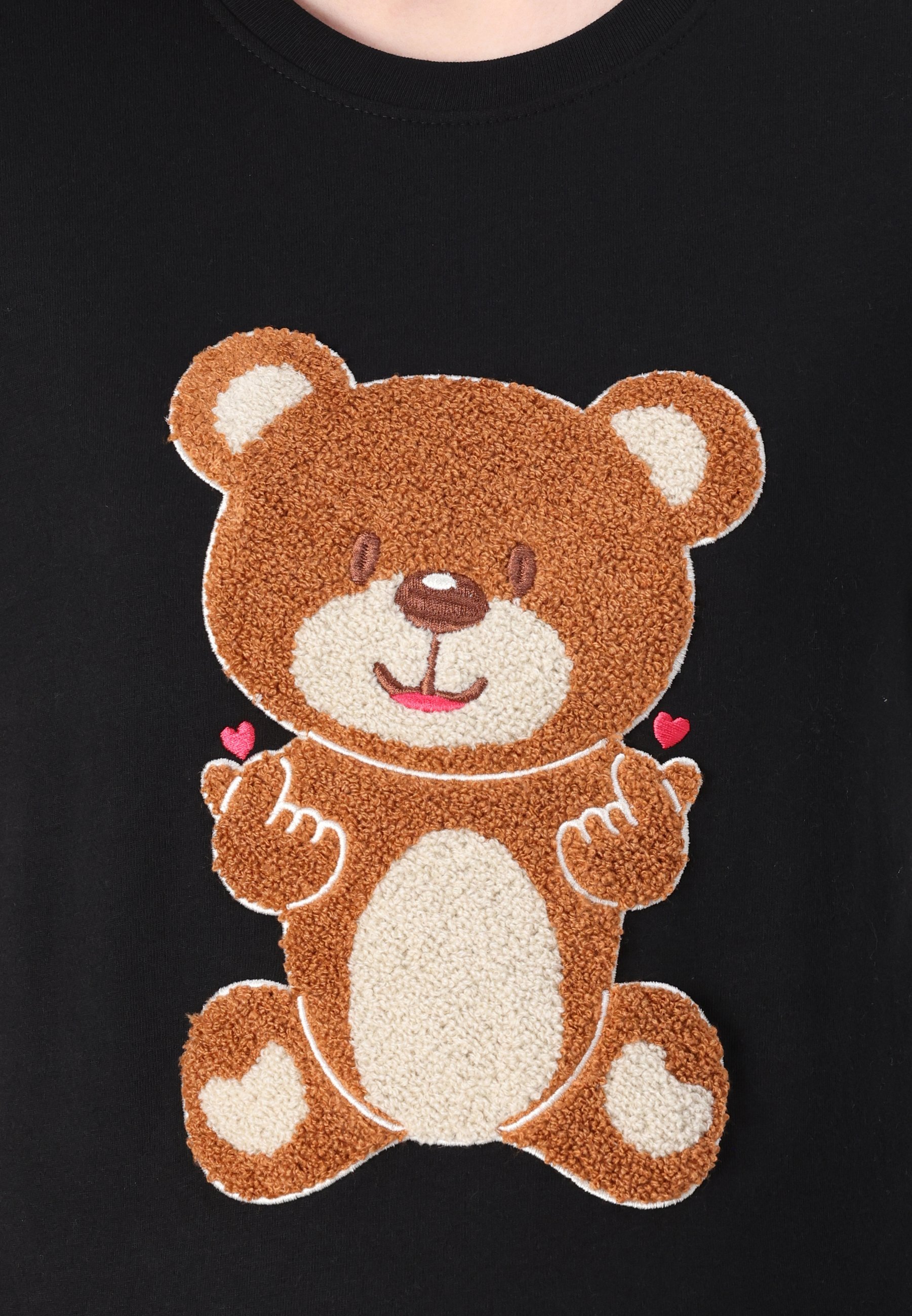 ONLY MATERNITY OLMTERESA LIFE TEDDY - Maglietta stampata - nera