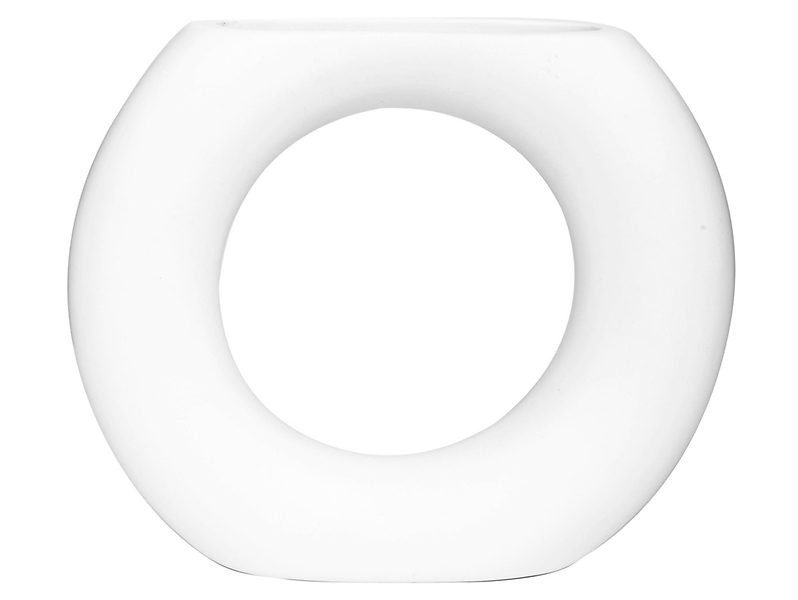 Wazon ceramiczny 16 cm biały