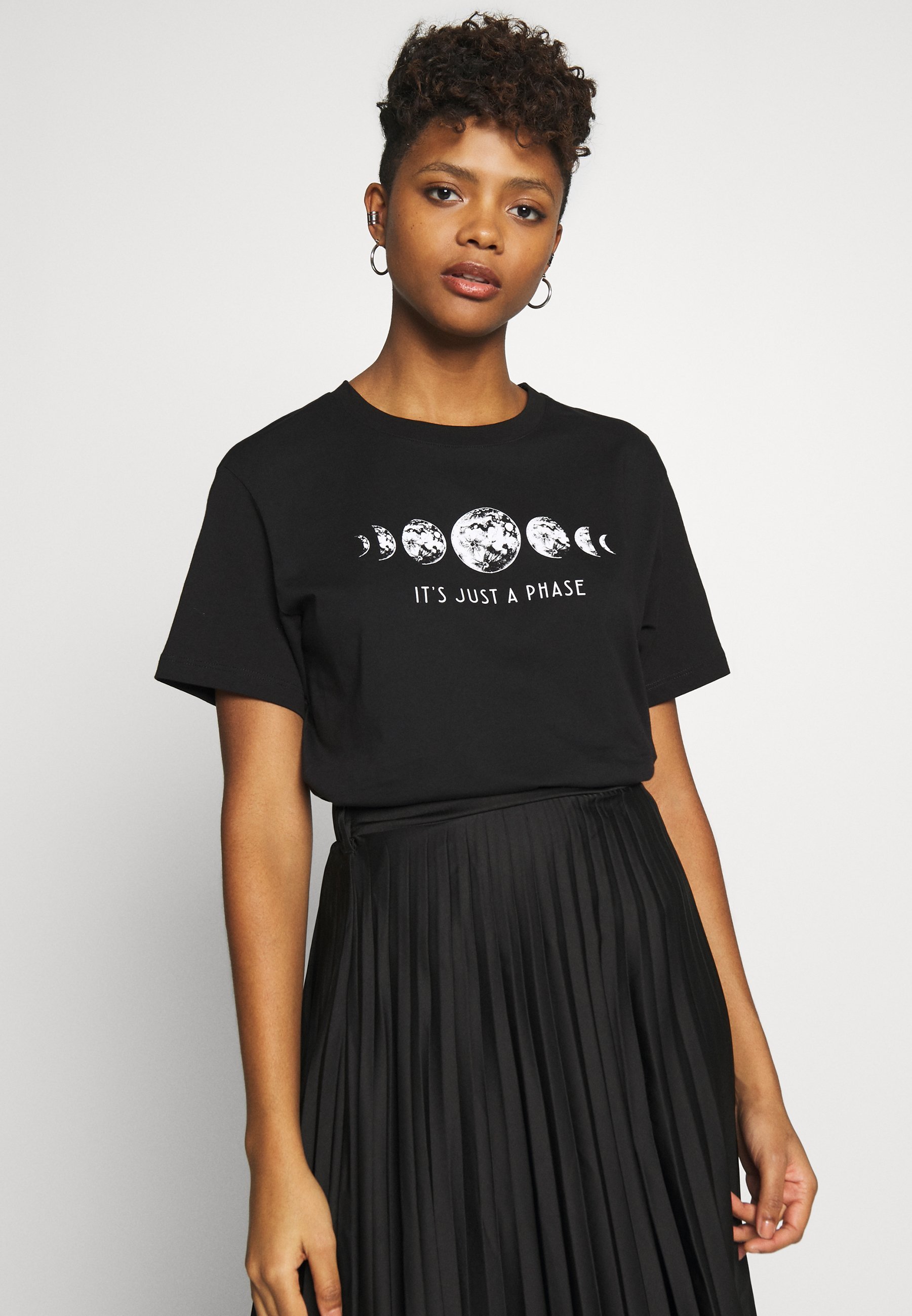 Even&Odd Print T-shirt - zwart