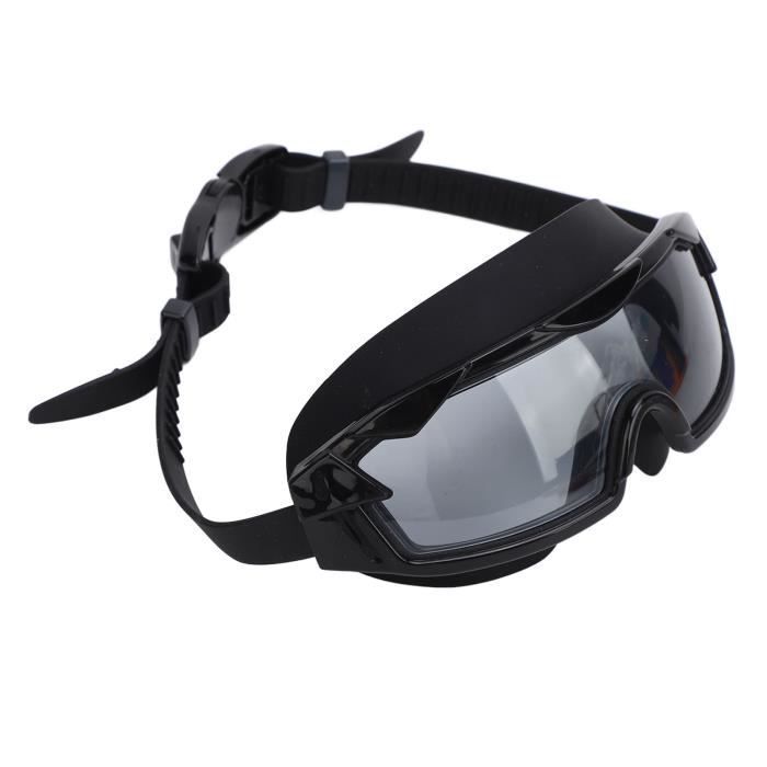 SURENHAP Lunettes de plongée Lunettes de natation avec bouchons d'oreilles, verres transparents en Silicone, vue sport pack Noir