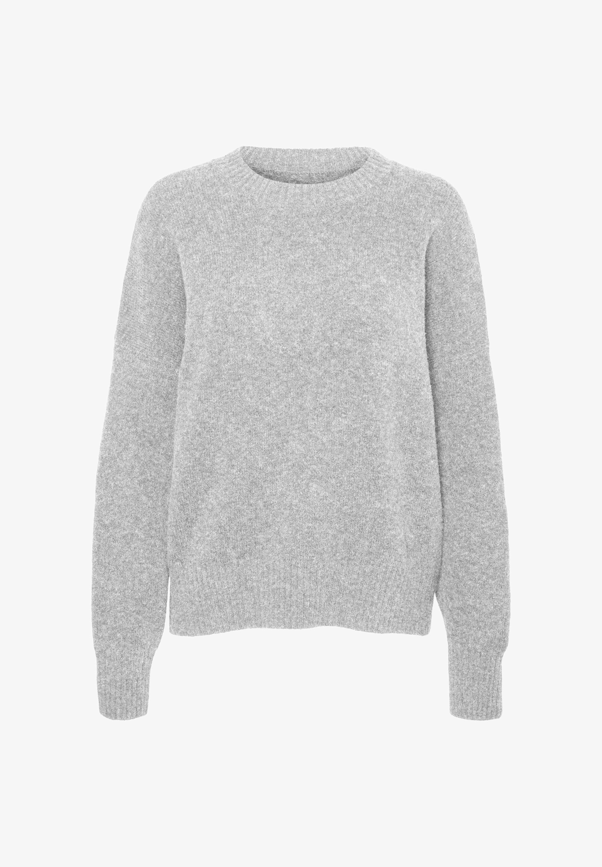 Vero Moda VMBOOM Col rond - Pull - gris clair chiné