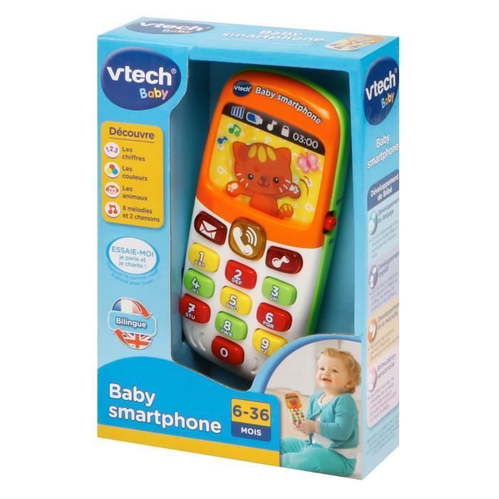 VTECH BABY - Babysmarttelefon Tospråklig Flerfarget