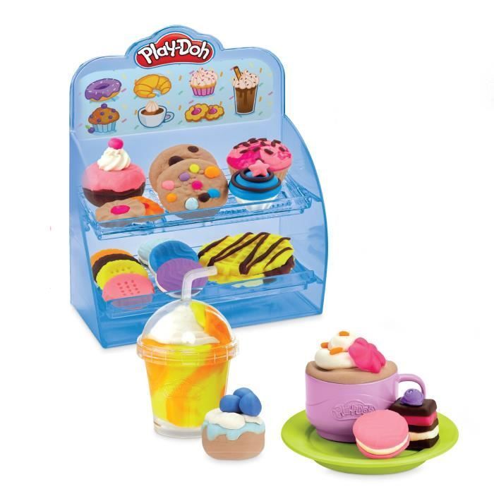 Play-Doh My Super Cafe, pasta modellabile, macchina del caffè giocattolo per bambini dai 3 anni in su, creazione in cucina