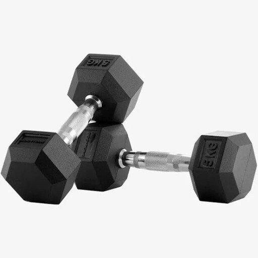  5 kg sexkantiga hantlar (par)