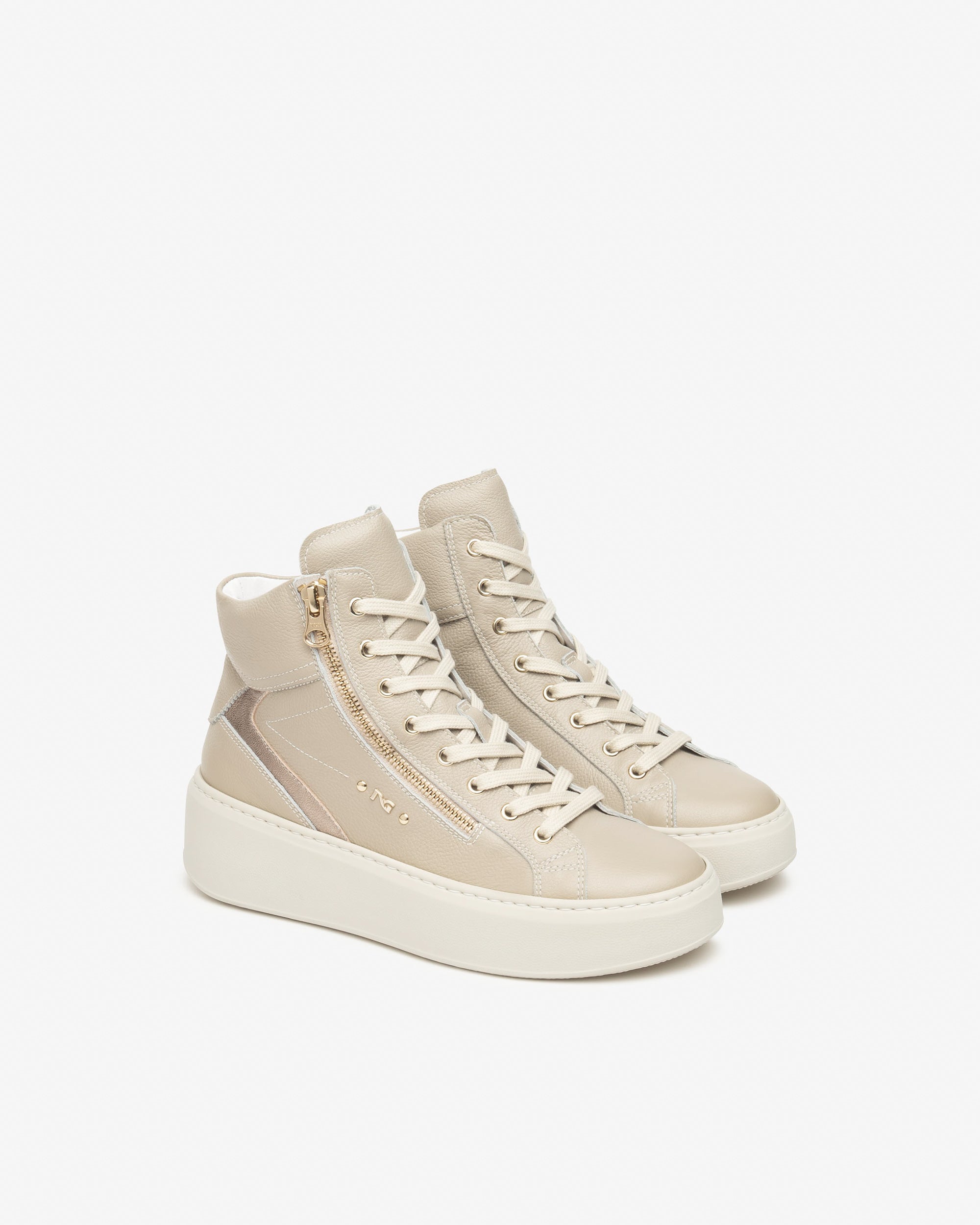  Damen-Sneaker aus Leder und Funktionsmaterial