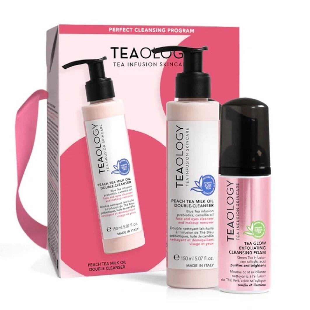 Teaology set za njegu lica s dvostrukim sredstvom za čišćenje i pjenom za čišćenje - 1 komad