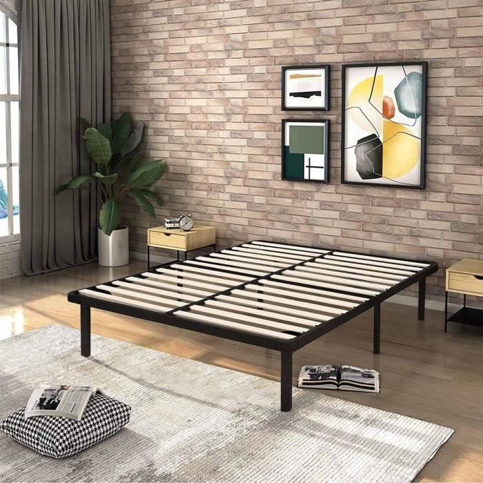 Base de cama de 140x190cm - Frixovel - 7 patas - Somier de láminas - 28 láminas - Fácil montaje