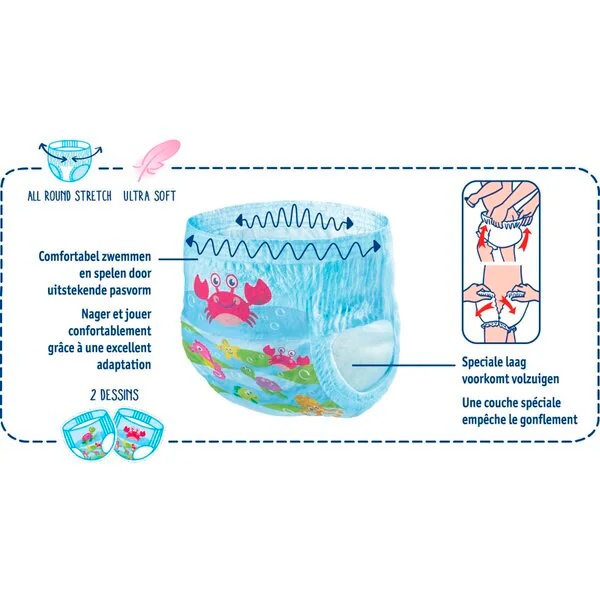 Kruidvat pelene za plivanje 3-4 Midi-Maxi<br>14 komada