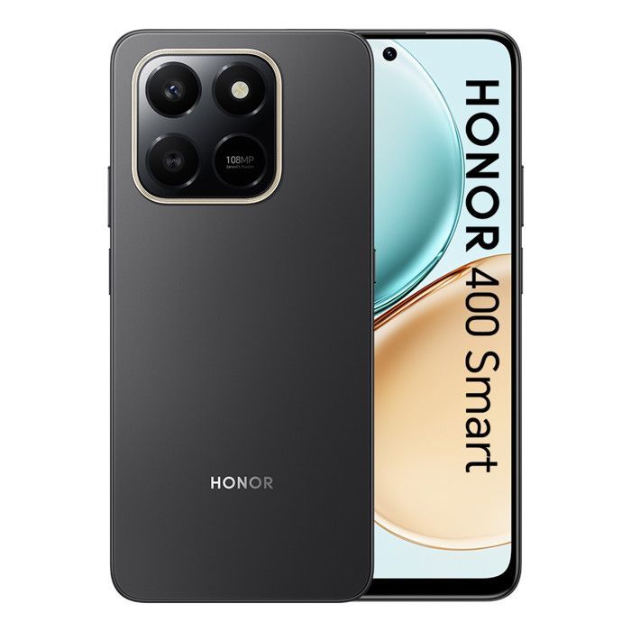 Honor 400 Smartphone inteligente de 6,77 pulgadas, 6 GB de RAM, 128 GB, color negro, doble SIM