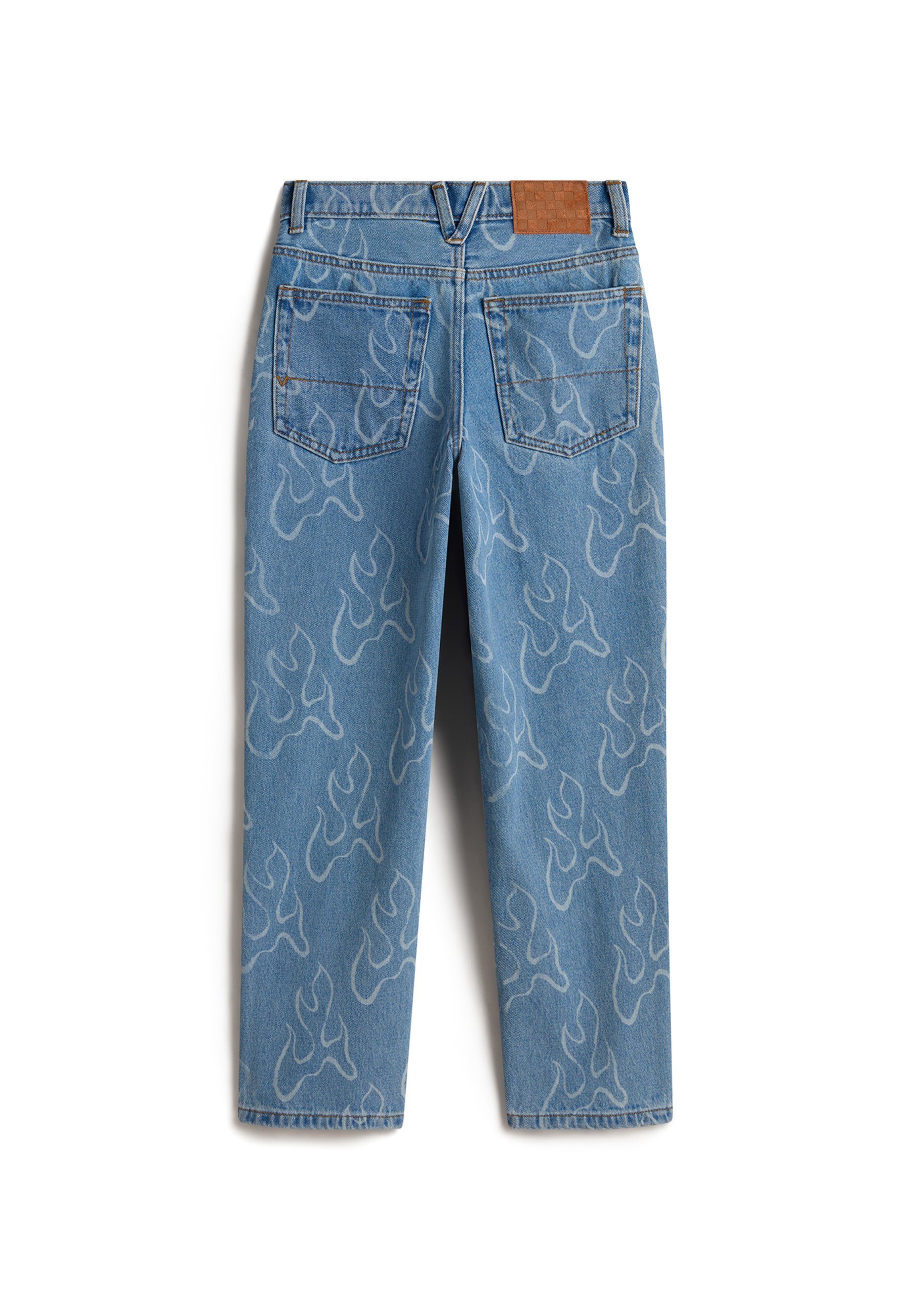 Vans CHECK-5 BLAZE LOOSE FIT - Rechte jeans - stonewash blauw