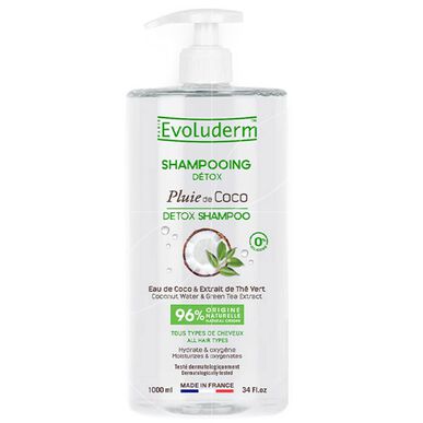 Evoluderm Detoxifying Shampoo kookos-luumulla 1000 ml 1000 ml
