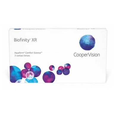 Biofinity XR contactlenzen, 3 of 6 stuks.