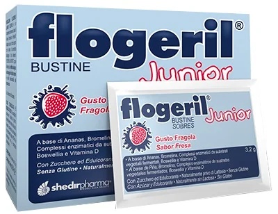 FLOGERIL Flogeril Junior voedingssupplement met aardbeiensmaak, 20 zakjes