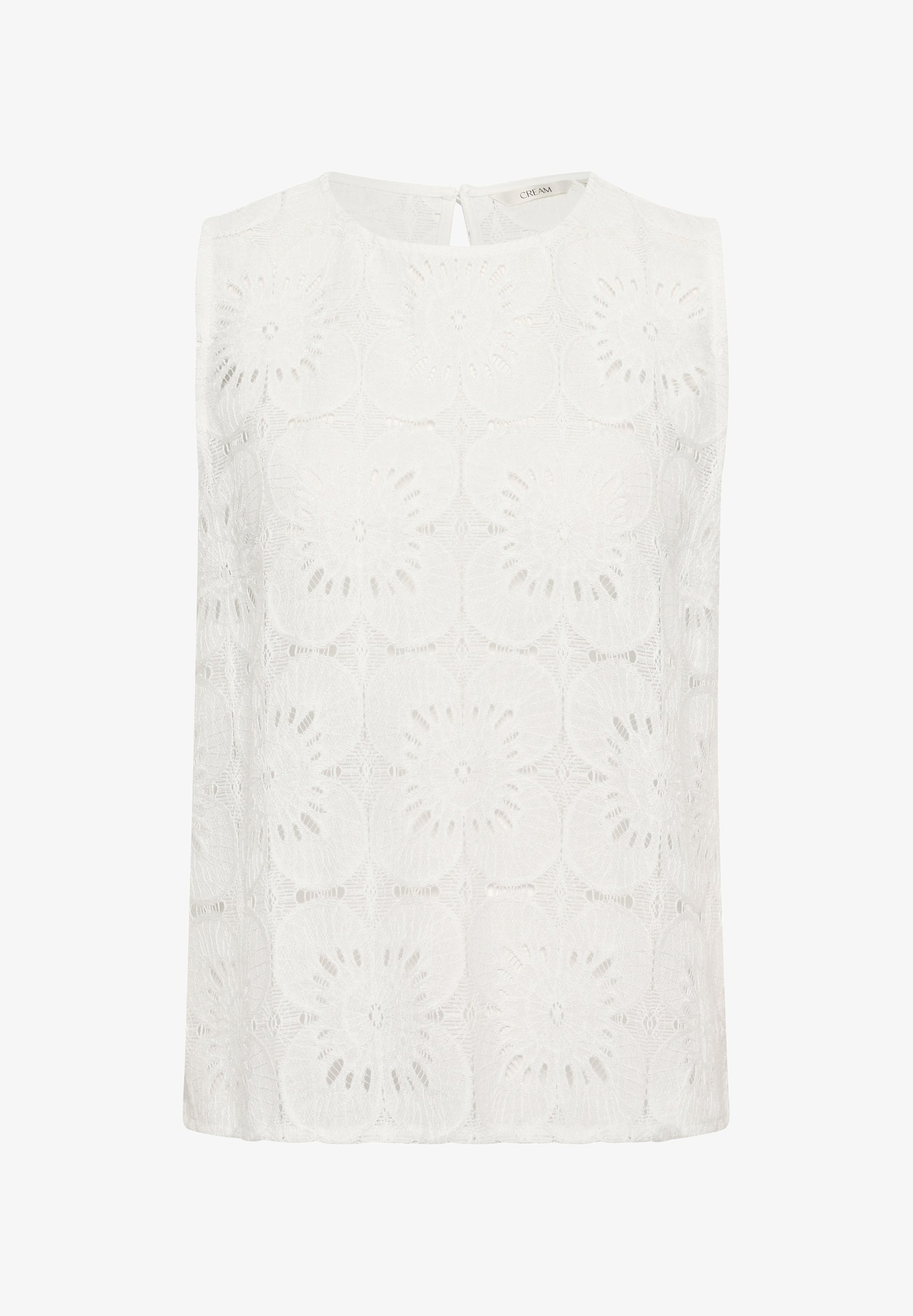 Crème CRLIBBY LACE - Blouse - sneeuwwit