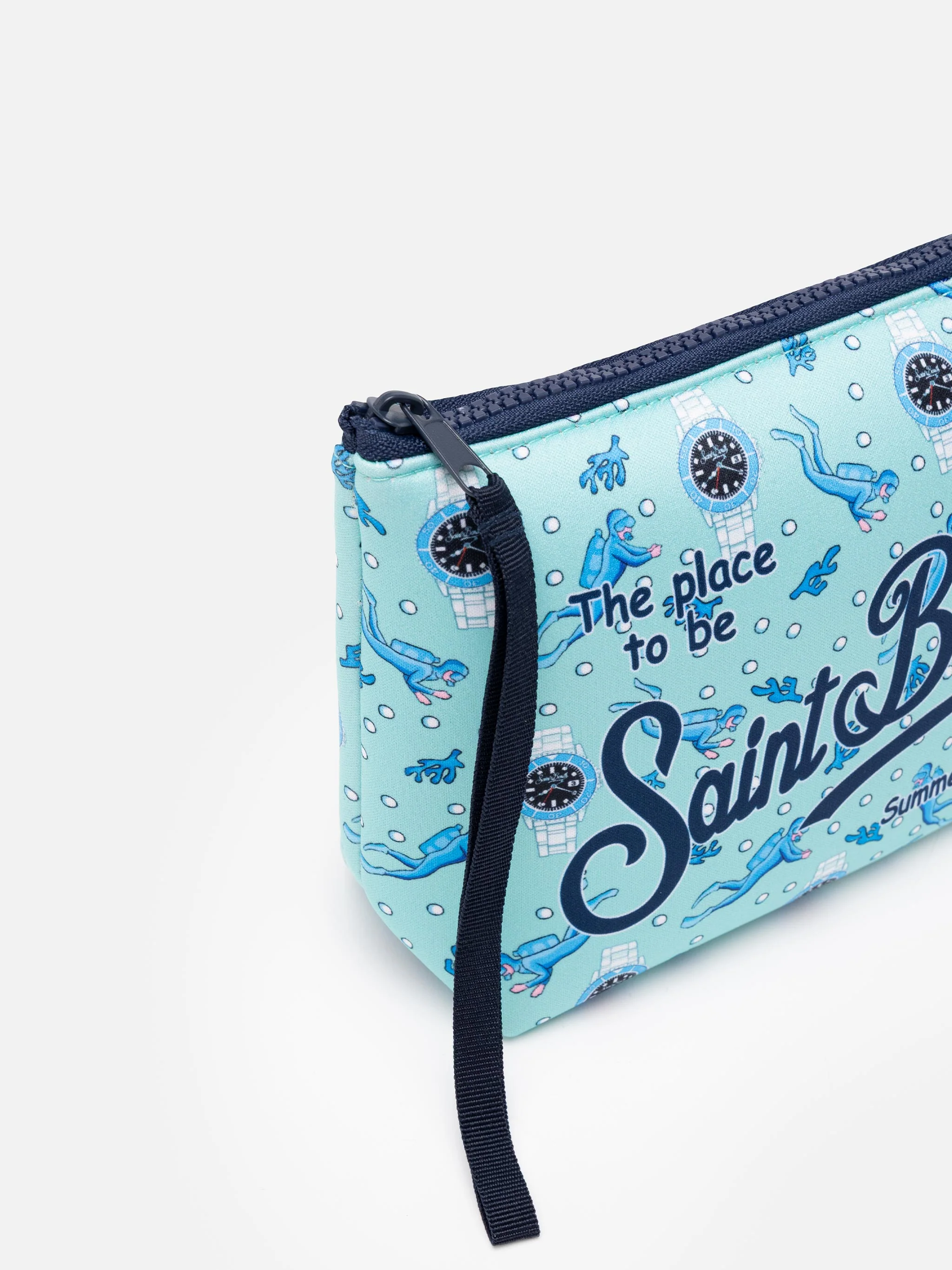 Aline clutch met duikhorloge- en duikersprint