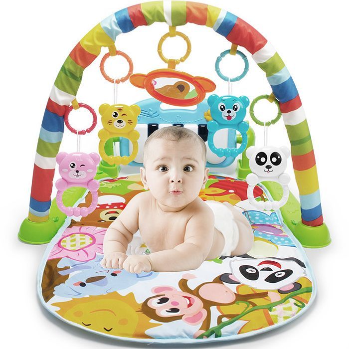 LUXS Musical Baby Activity Mat - With Play Arches - Sound Effects - Colorful
