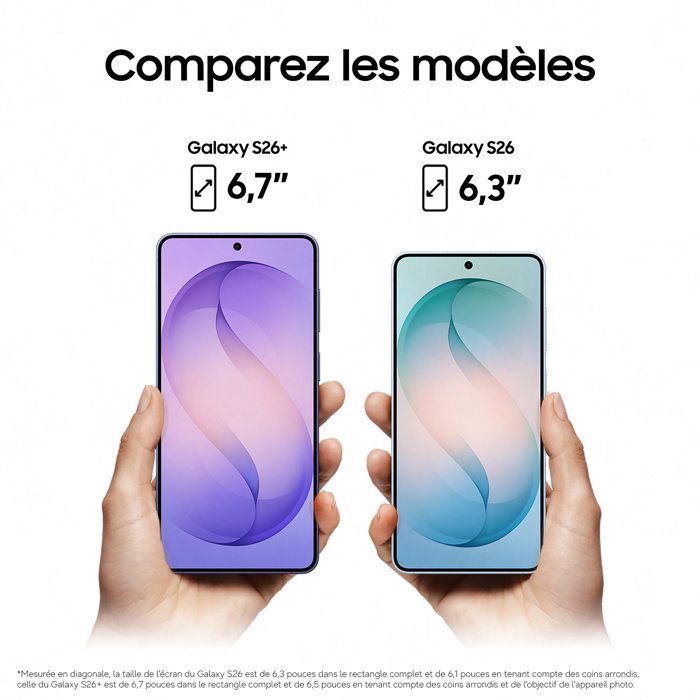 Smartphone Samsung Galaxy S26 Plus AI de 512 GB, color blanco