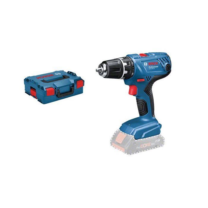 Bosch GSR 18V-21 Cordless Drill Driver + 2 x 2Ah Batteries + Charger + L-BOXX Case - BOSCH - 06019H1008