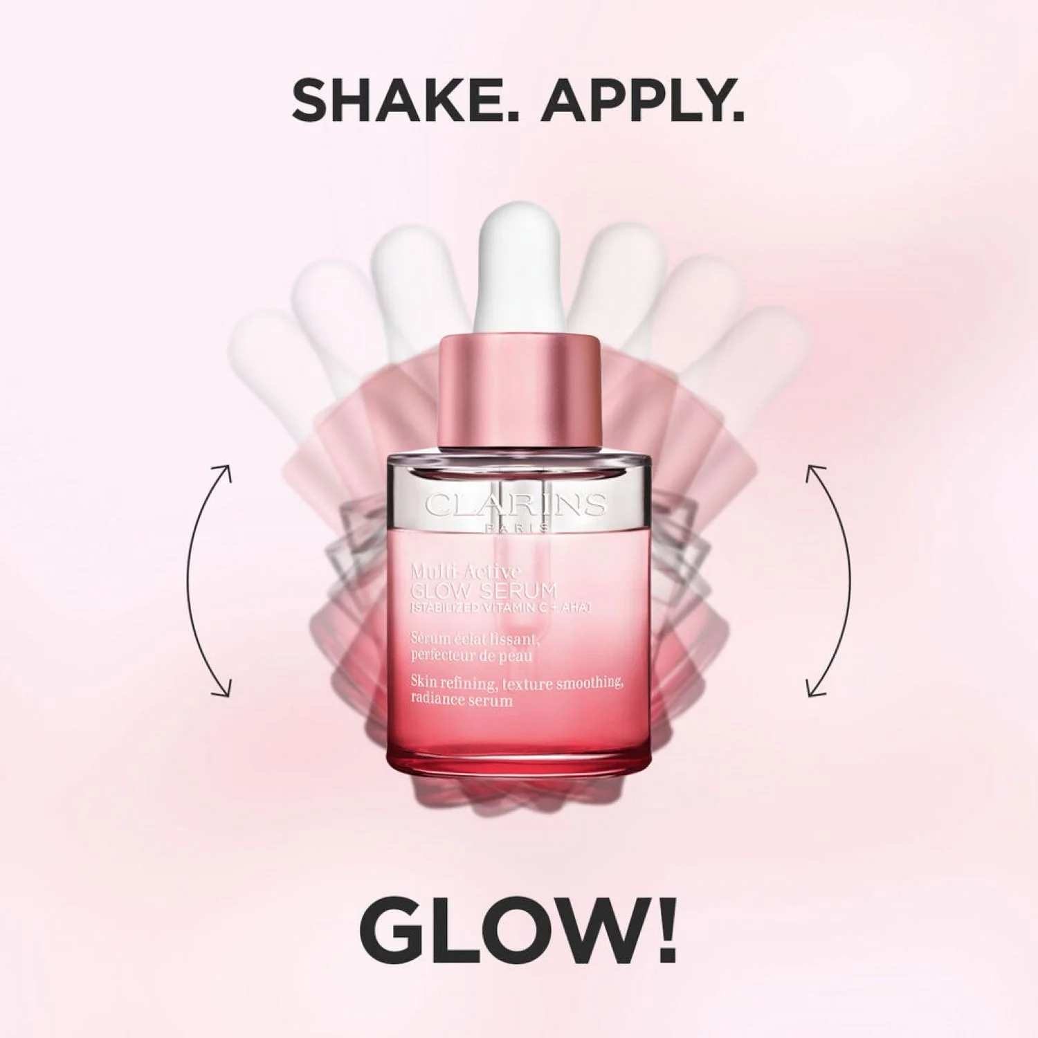 Multi-Active Glow Serum - Siero viso illuminante, Trattamento detossinante, Tratt.viso 24 ore idratante