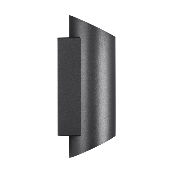 Nico Round 22 outdoor wall light, black