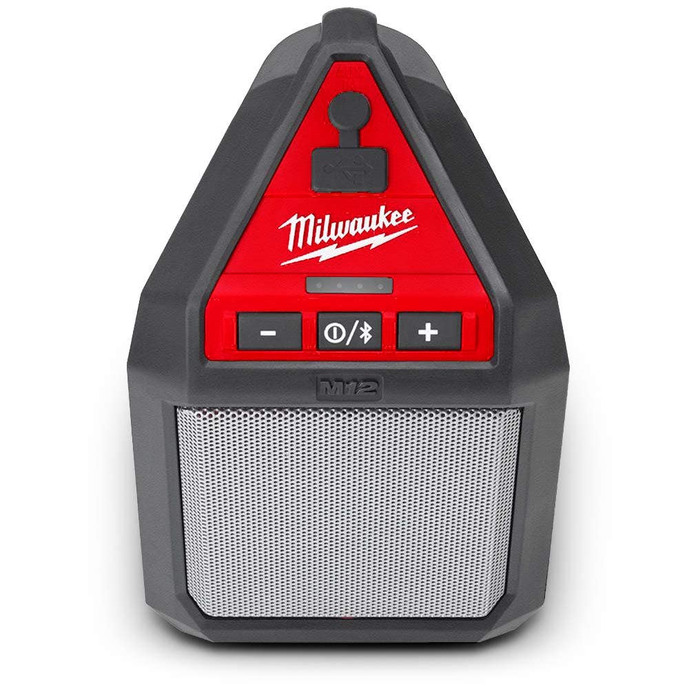 Caixa de som Bluetooth MILWAUKEE 12V para trabalhos de construção, modelo M12JSSP-0