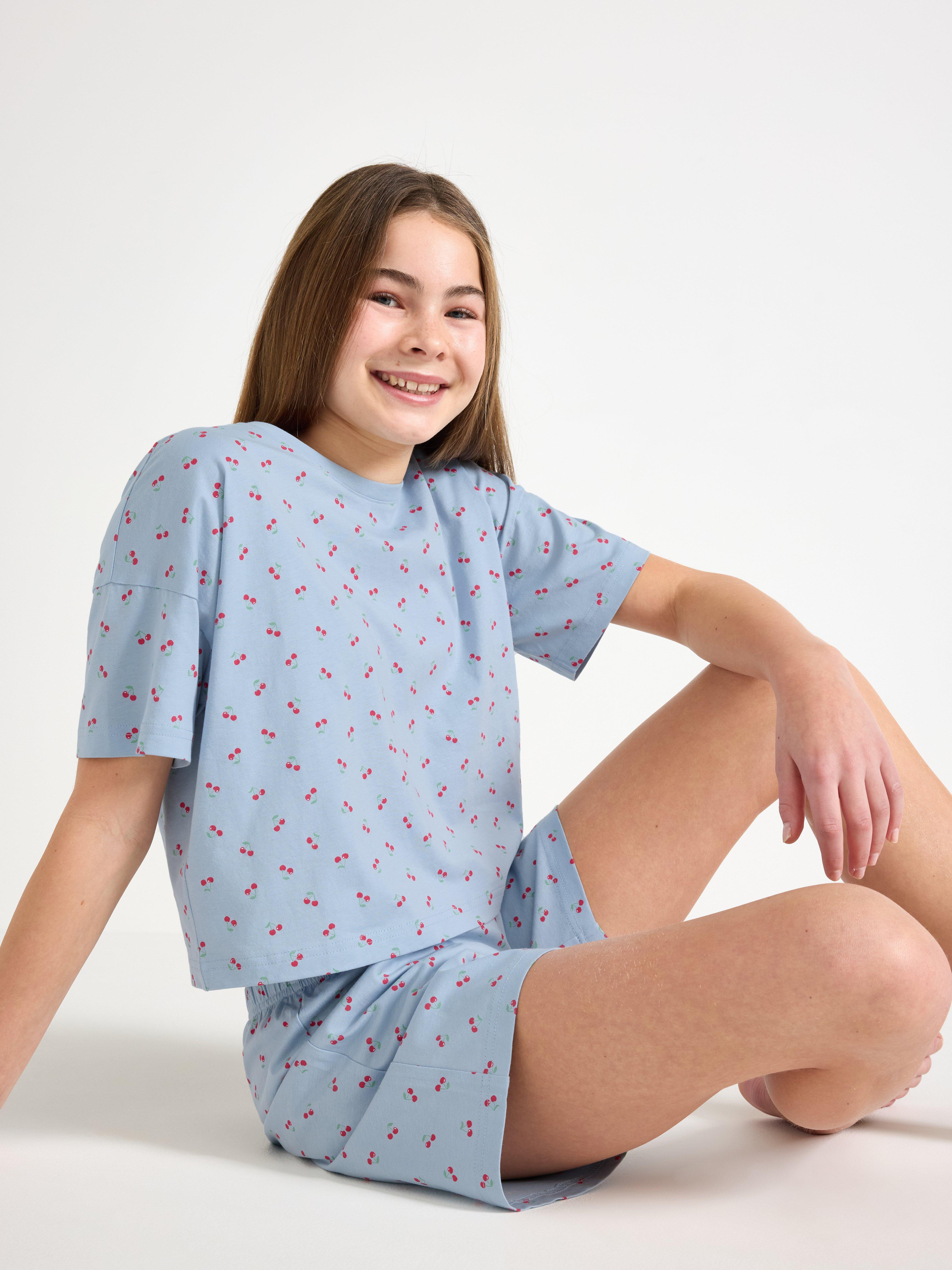 Pijama azul claro