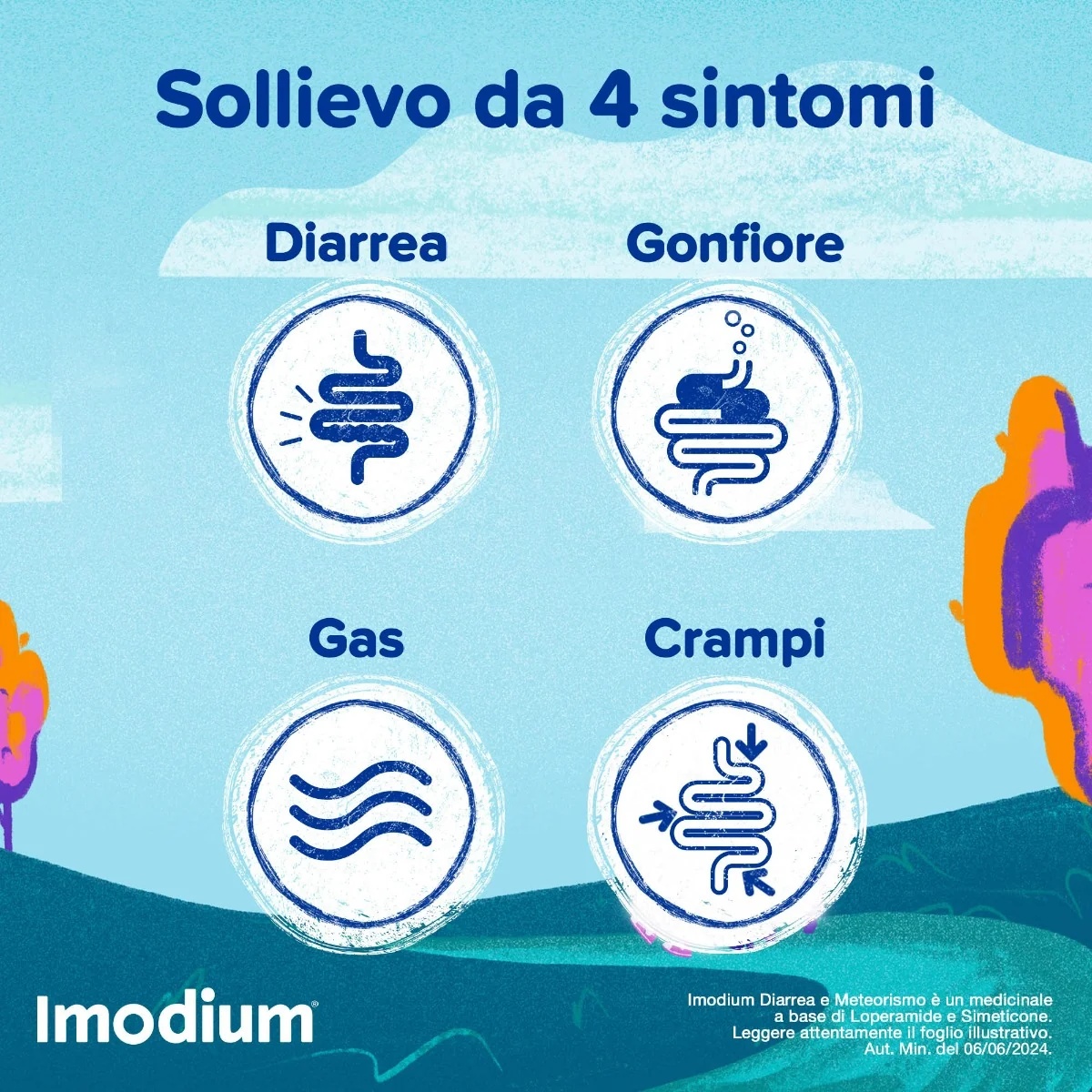 IMODIUM Imodium Diarree en winderigheid 12 tabletten voor de darmen