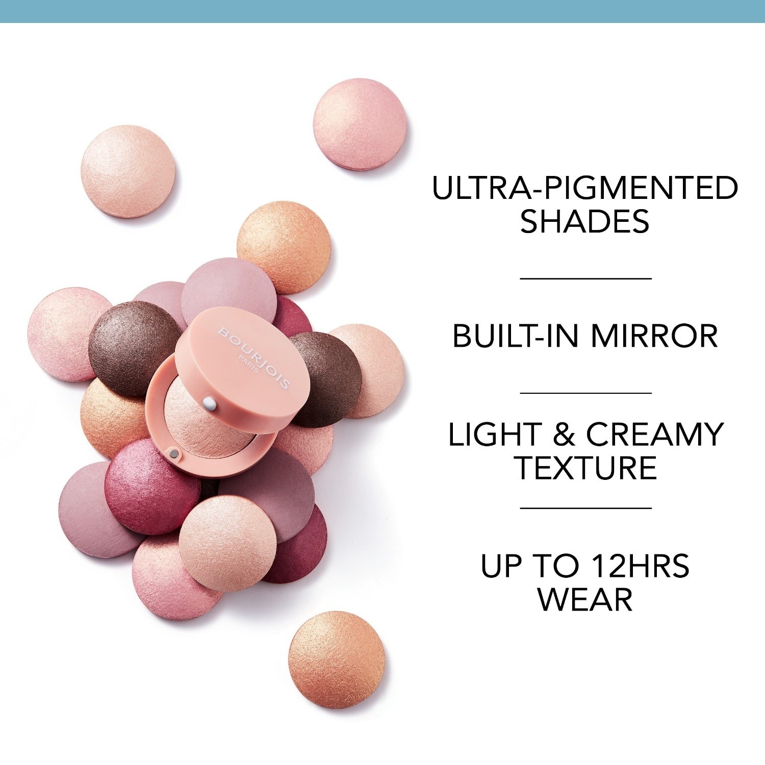 Bourjois sjenilo za oči, mala okrugla posudica, 2 u 1 sjenilo za oči – 1,2 g