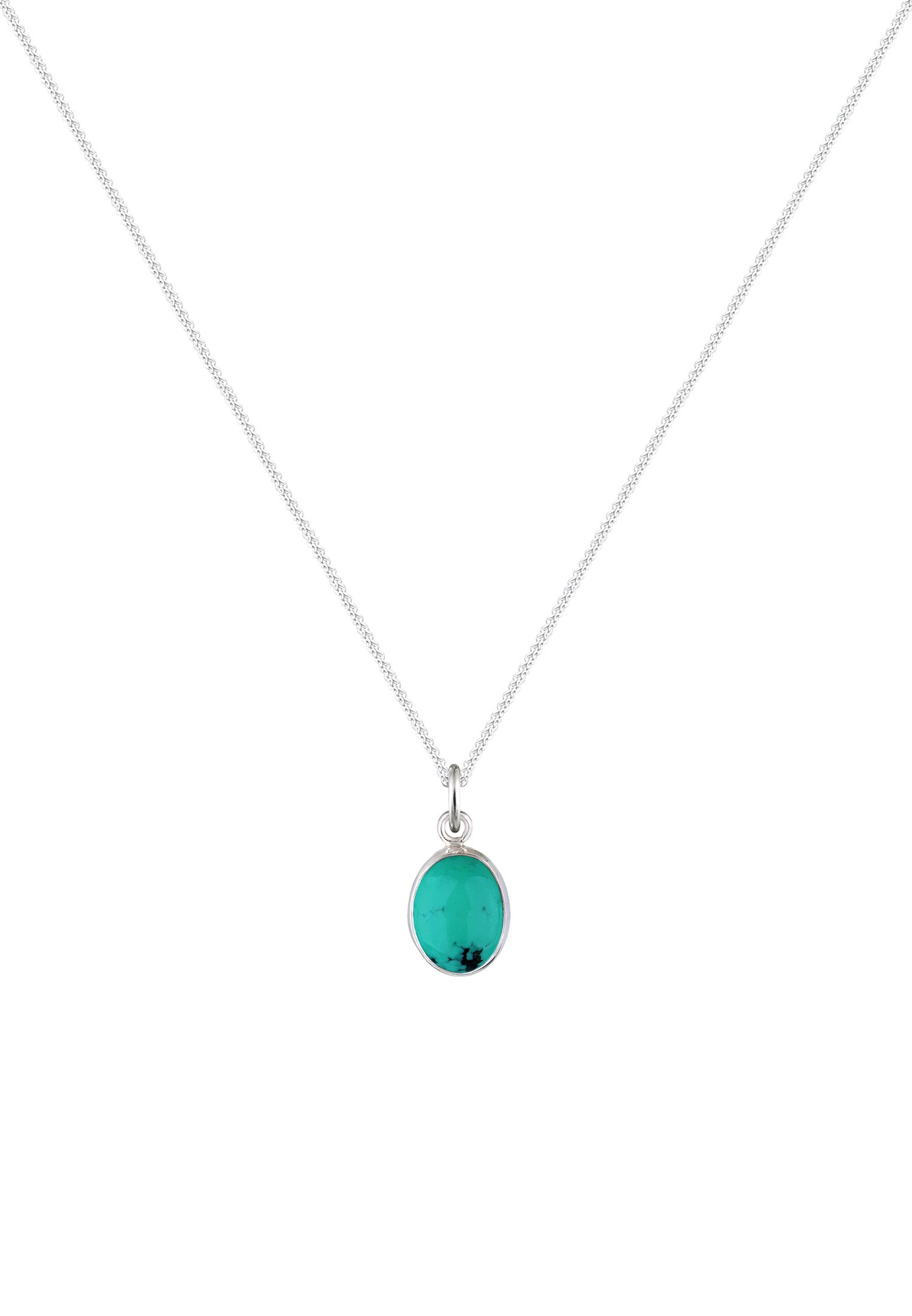 Elli Femme Pierre Précieuse Turquoise en Argent Sterling 925