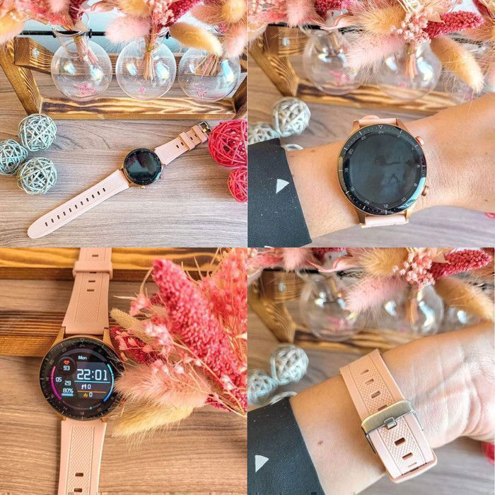 XTRADITECH Women's Smartwatch, Extra Thin 9mm Thick, Round Alloy 1.3