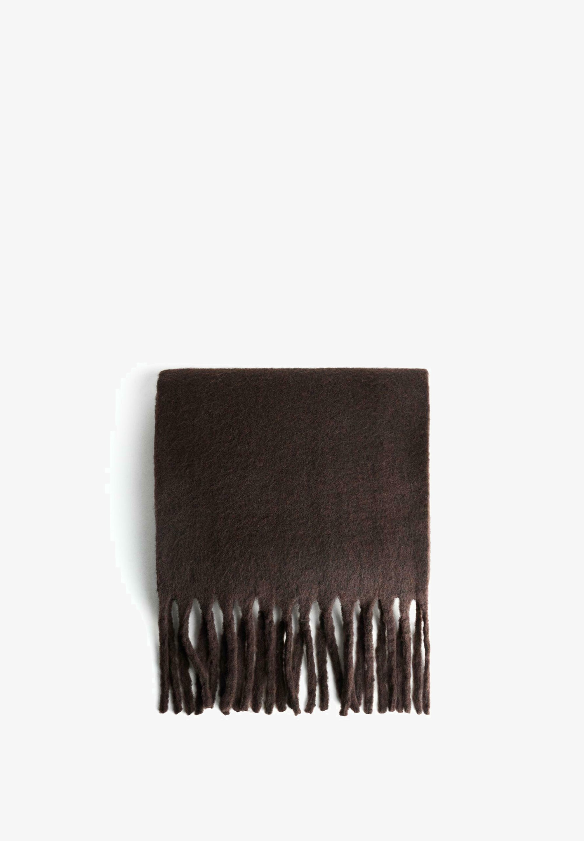 Bershka PLAIN - Sjaal - donkerbruin