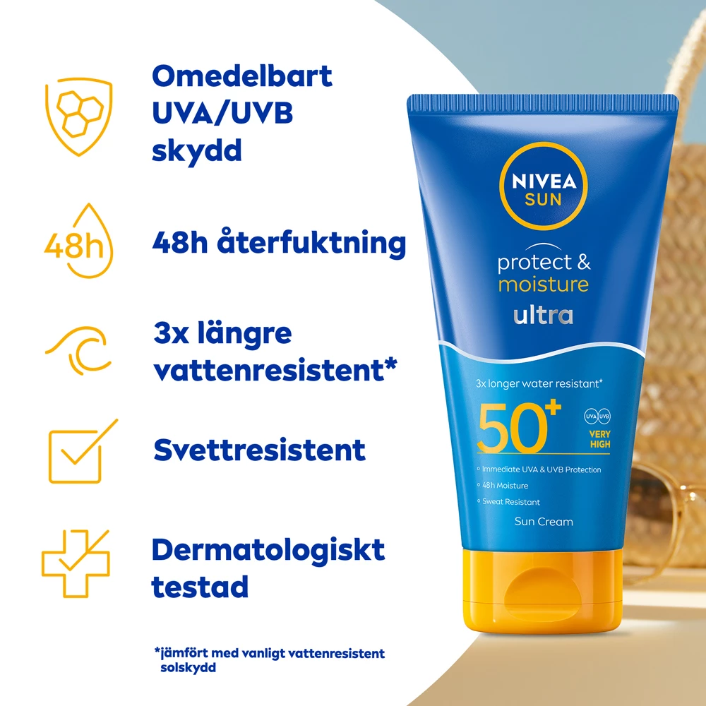 Zaščita in vlažilni kremni serum SPF50+ 150 ml - NIVEA