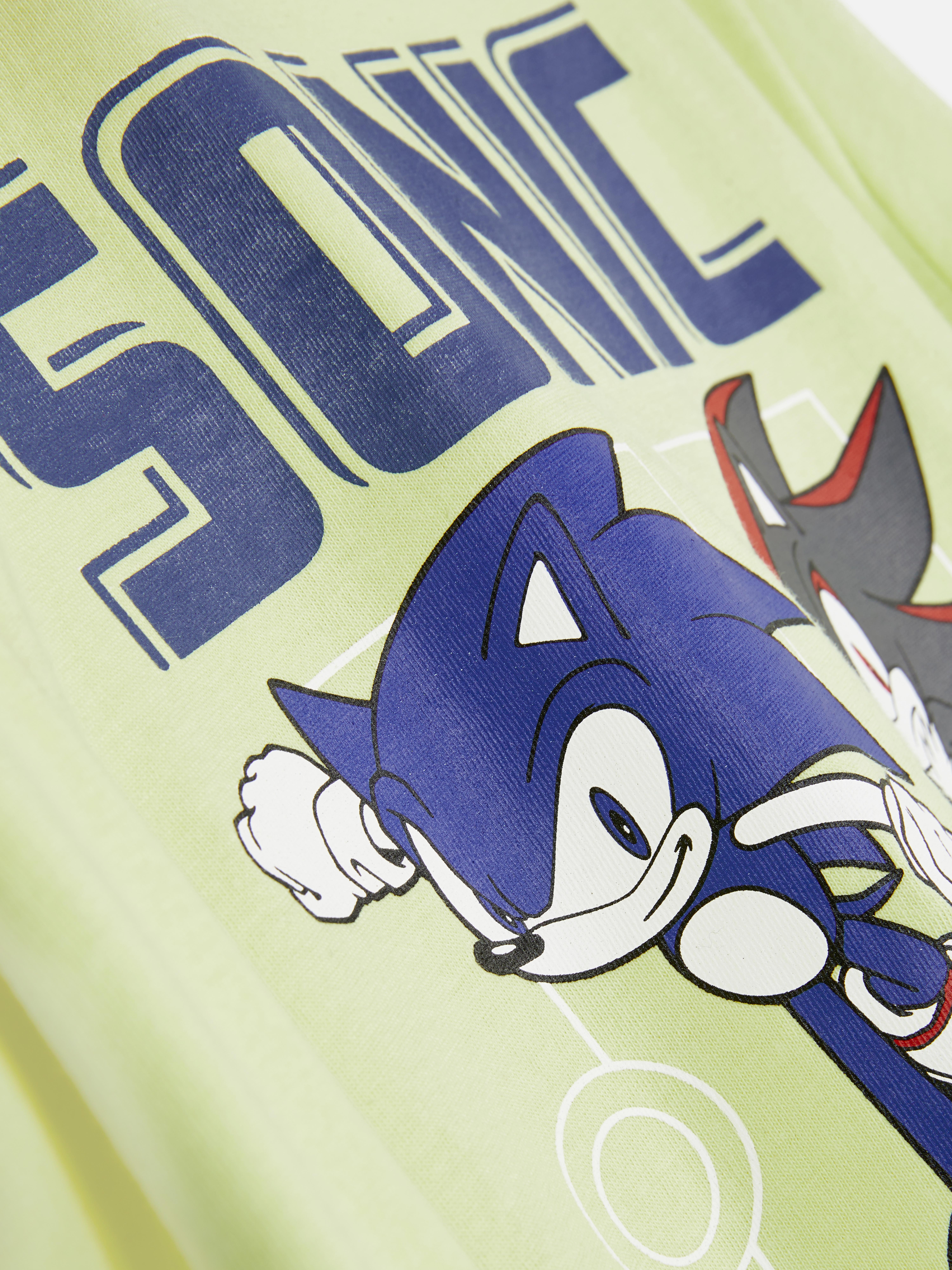 Tricou cu mânecă lungă Sonic The Hedgehog Acest top cu imprimeu Sonic The Hedgehog are decolteu rotund și mâneci lungi