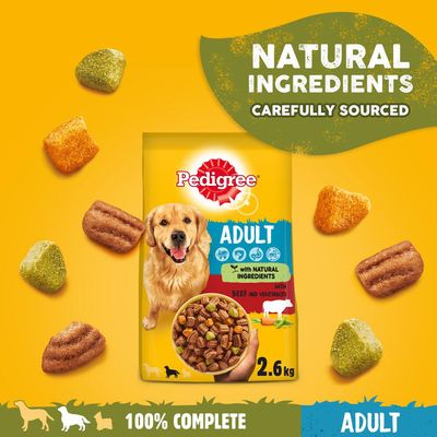 Pedigree Adult Komplet med Oksekød og Grøntsager