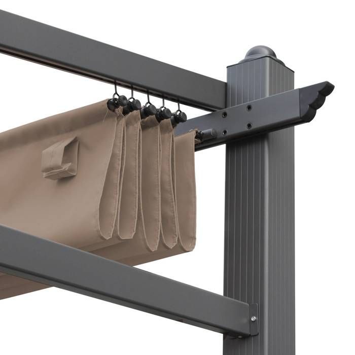 Cobertura bege para gazebo Murum de 3x4m - cobertura de pérgola de substituição.
