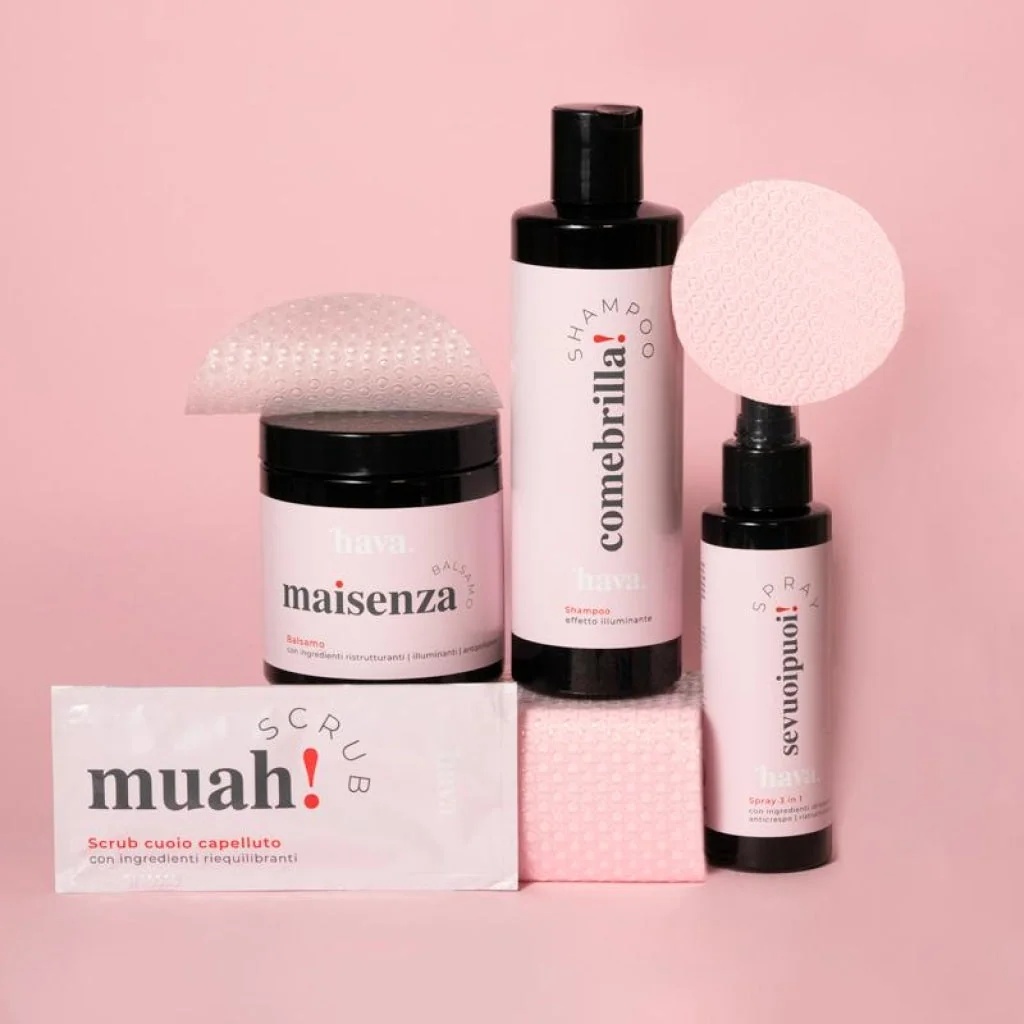 HAVA HAIR Hava Hair Complete Treatment 4-stappen peeling, shampoo, conditioner en spraylotion