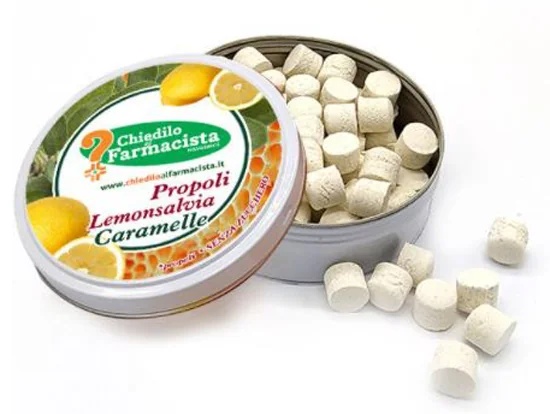 Propolis met citroen en salie, zonder suiker.