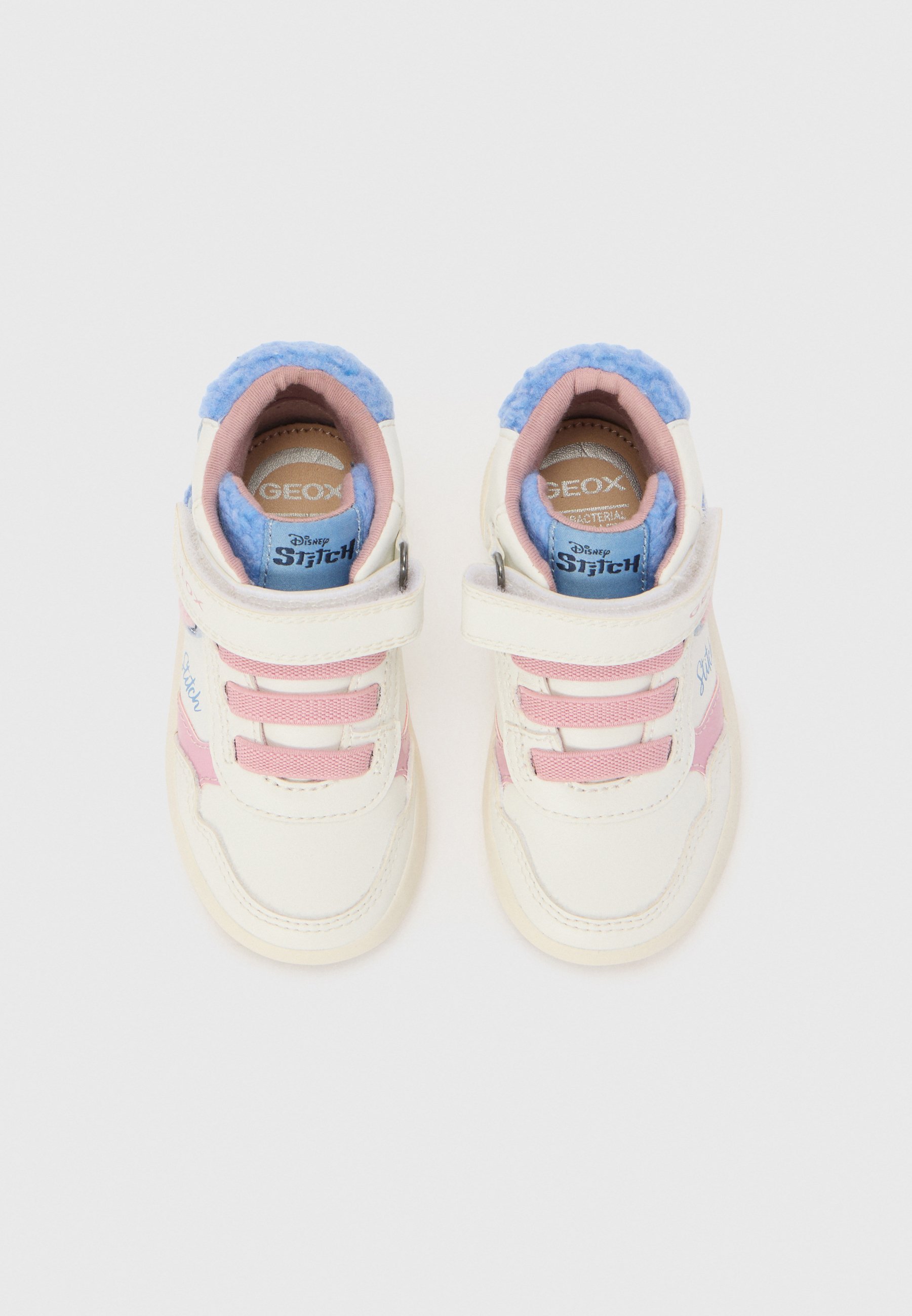 Geox LILO & STITCH - Hoge sneakers - wit/hemelsblauw